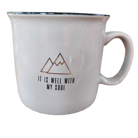 SIPS "It is well with my soul" 13oz mountain graphics campfire coffee mug - Picture 1 of 8